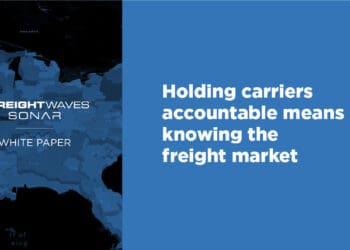 Holding carriers accountable means knowing the freight market